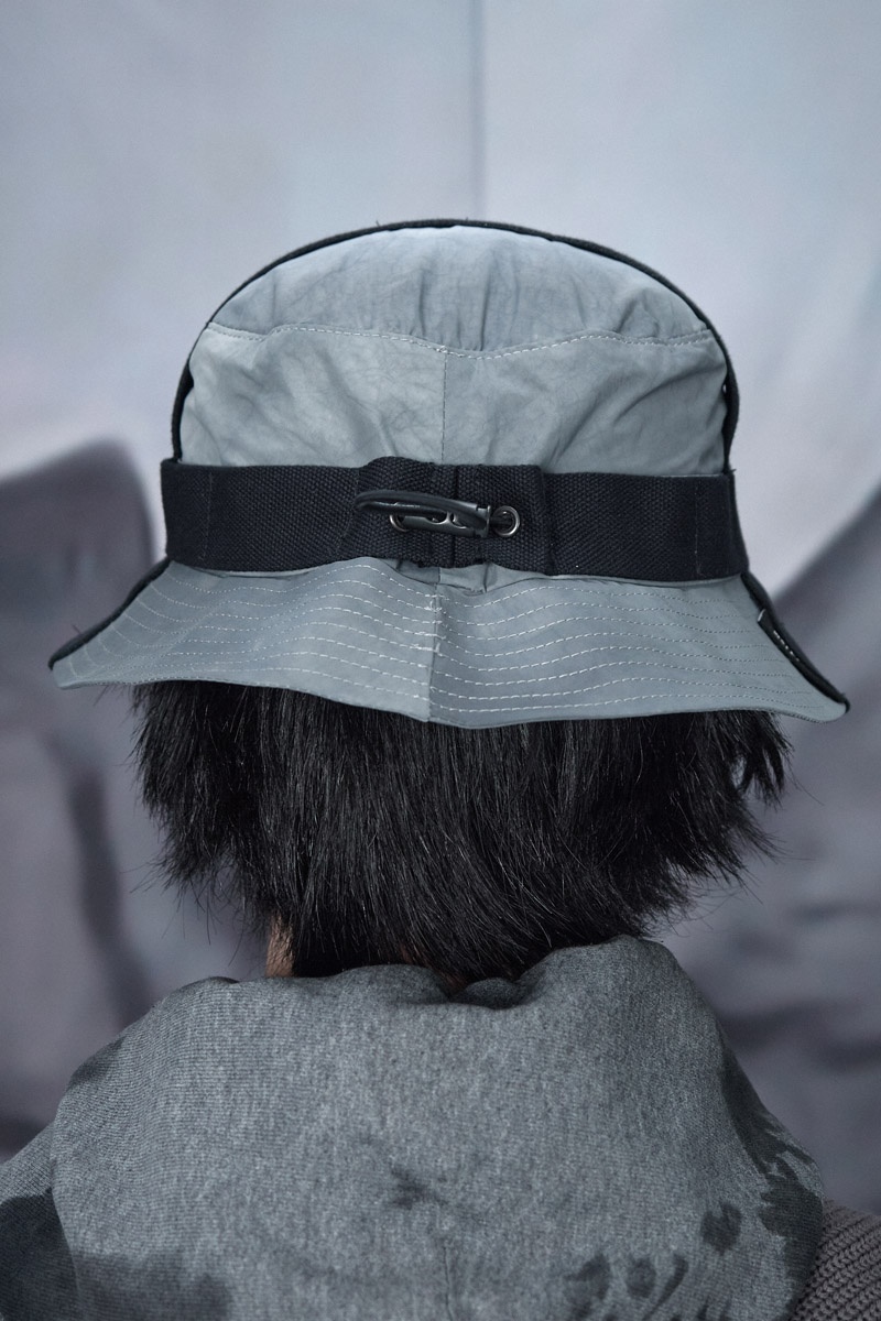 BU7_Bename Bucket Hat - Polywire Cold Grey