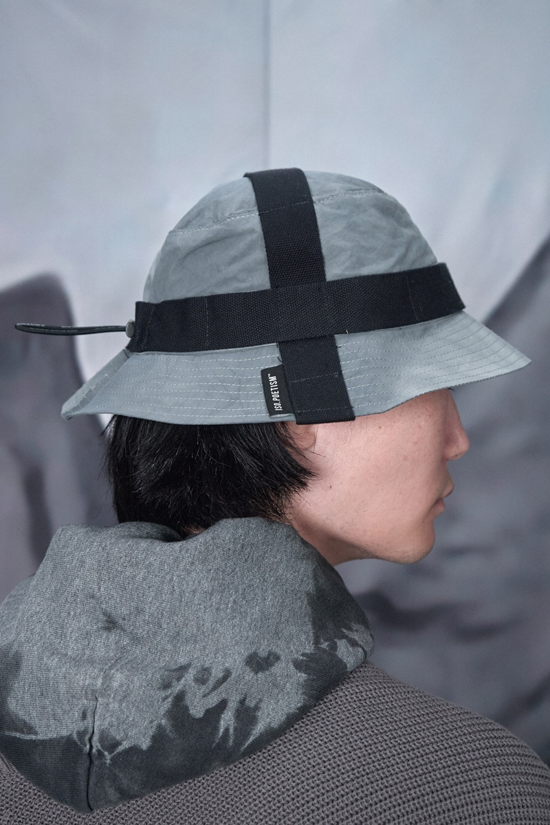 BU7_Bename Bucket Hat - Polywire Cold Grey