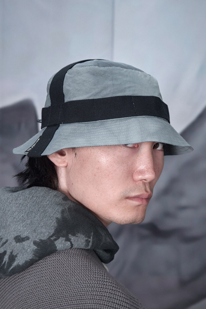 BU7_Bename Bucket Hat - Polywire Cold Grey