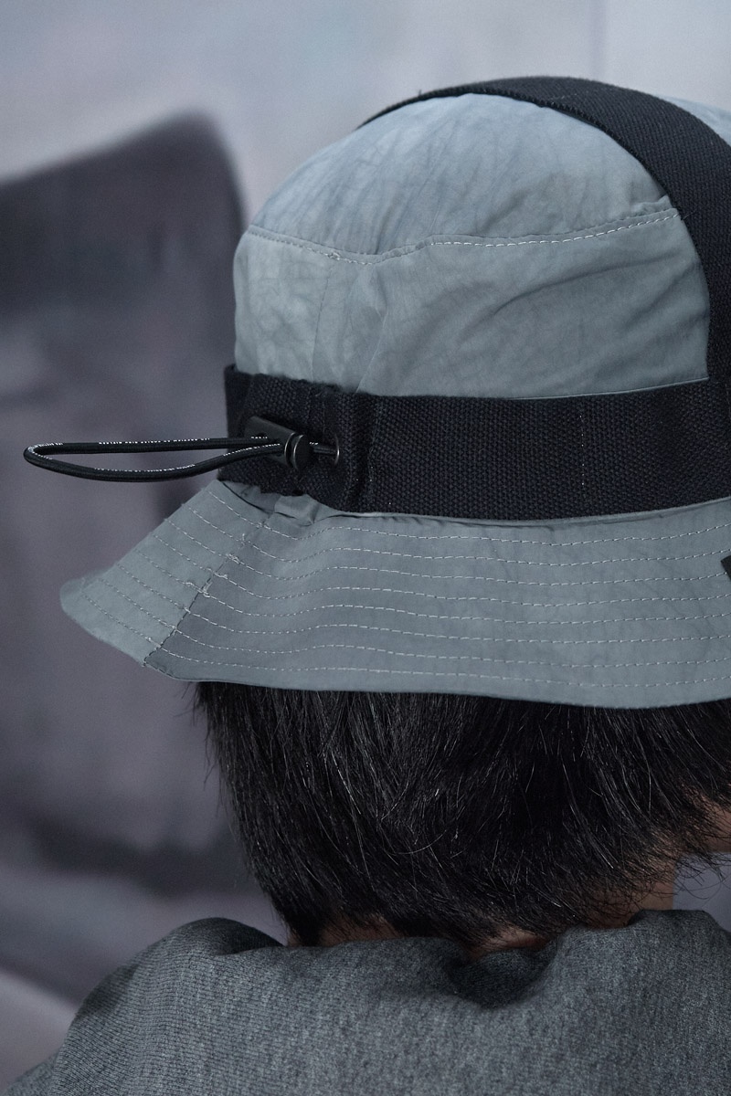 BU7_Bename Bucket Hat - Polywire Cold Grey