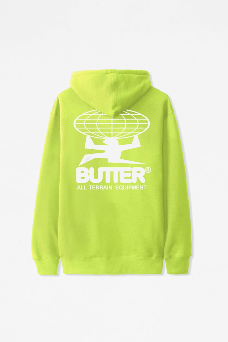 Butter Goods All Terrain Pullover Hood - Safety Green