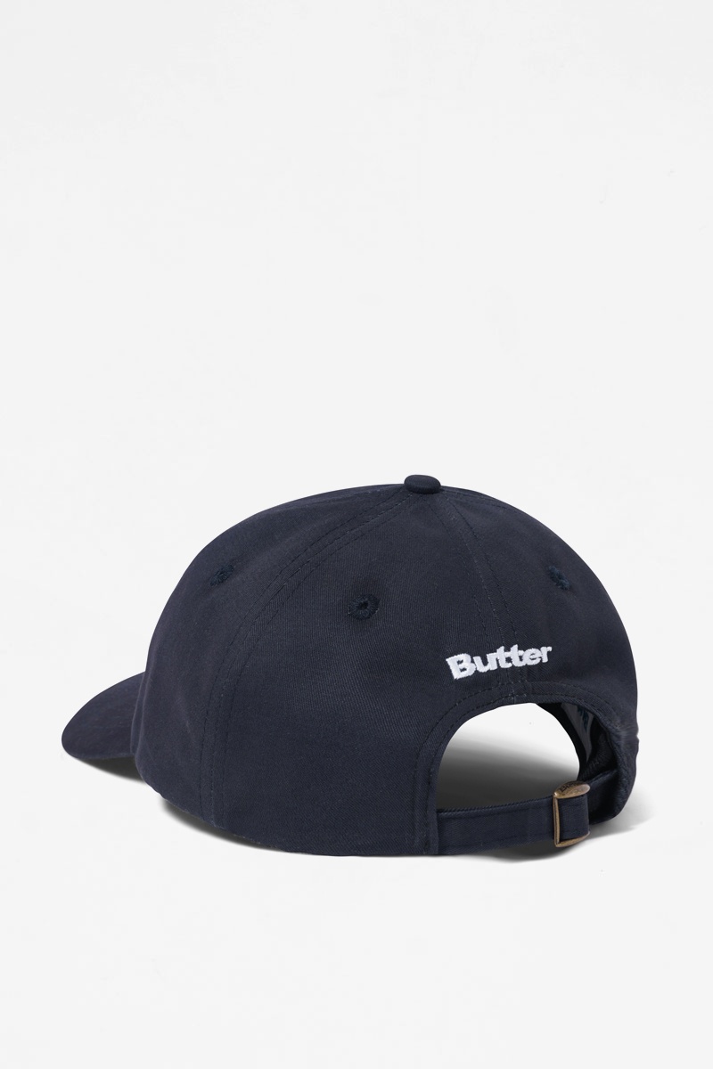 Butter Goods B Logo 6 Panel Cap - Navy