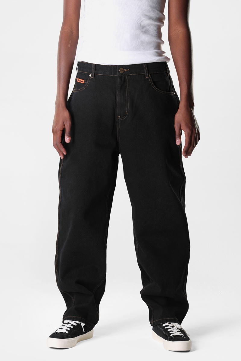 Butter Goods Baggy Denim Jeans - Washed Black