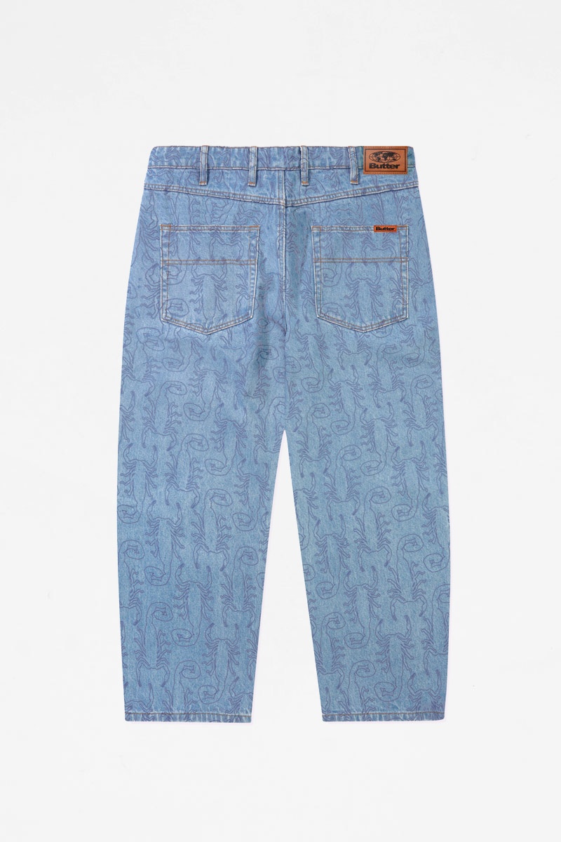 Butter Goods Scorpion Denim Jeans - Washed Indigo