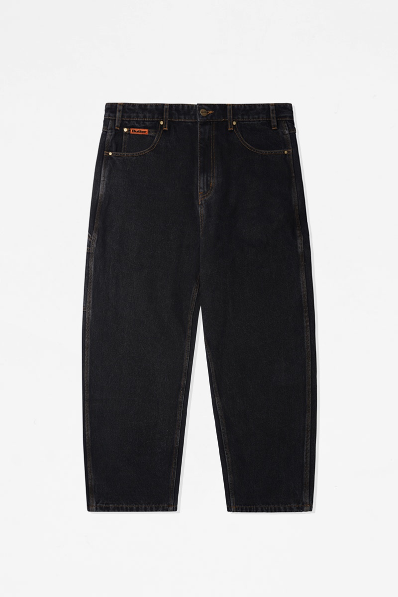 Butter Goods Baggy Denim Jeans - Washed Black