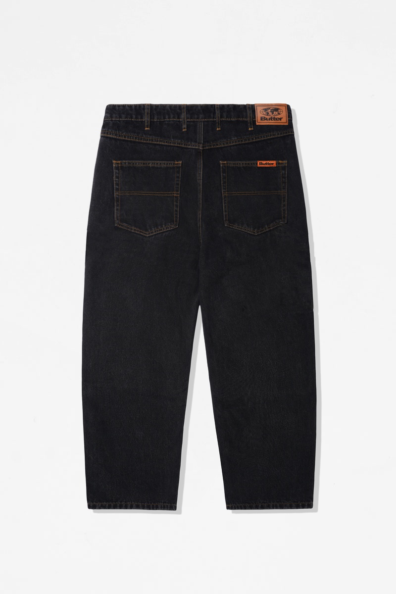 Butter Goods Baggy Denim Jeans - Washed Black