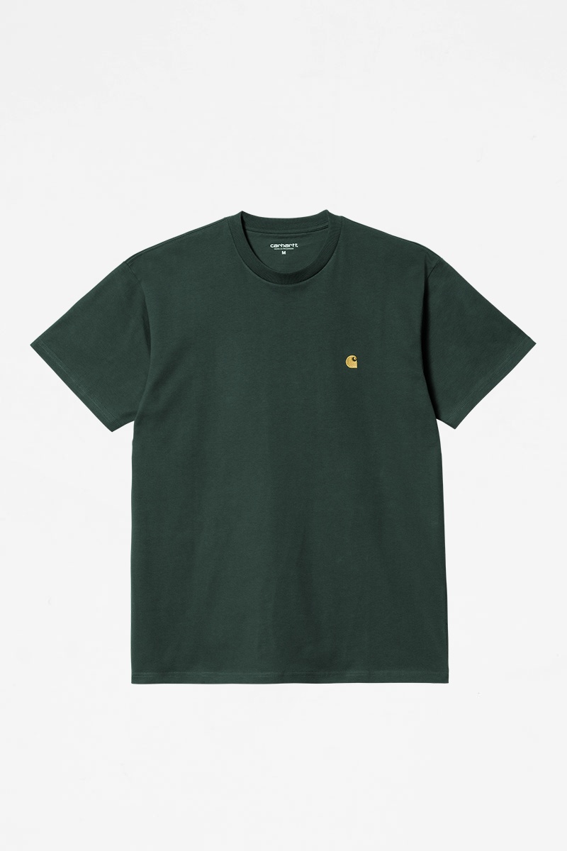 Carhartt WIP Chase Tee - Juniper/Gold