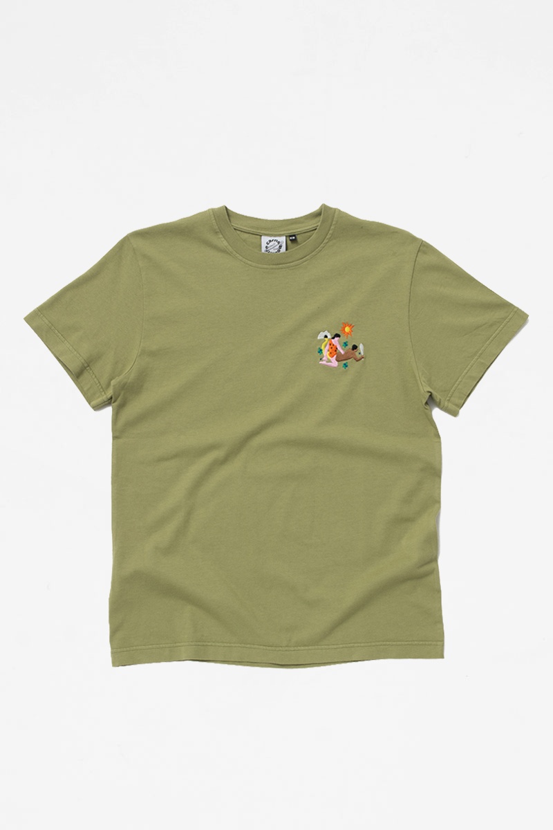 Carne Bollente Yabba-Dabba-Do Me Tee - Khaki