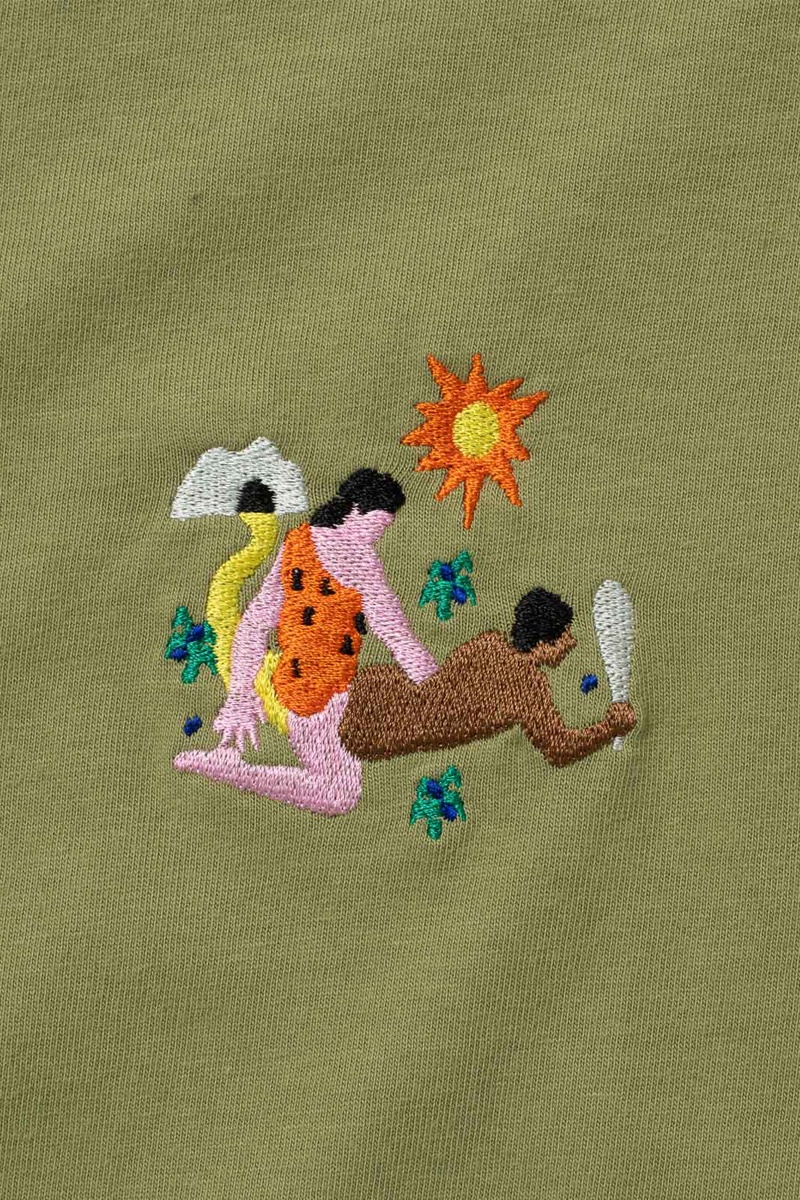 Carne Bollente Yabba-Dabba-Do Me Tee - Khaki