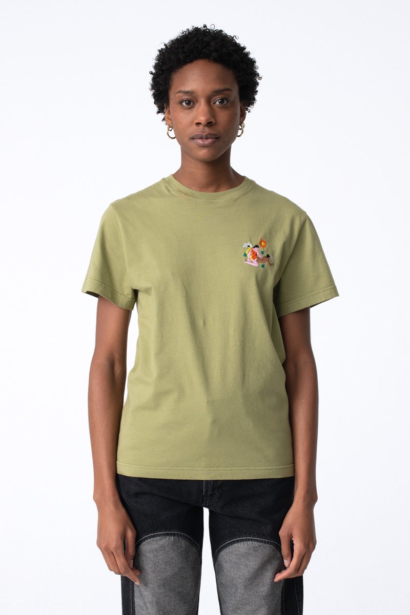 Carne Bollente Yabba-Dabba-Do Me Tee - Khaki
