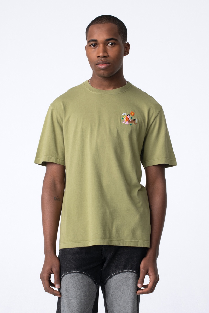 Carne Bollente Yabba-Dabba-Do Me Tee - Khaki