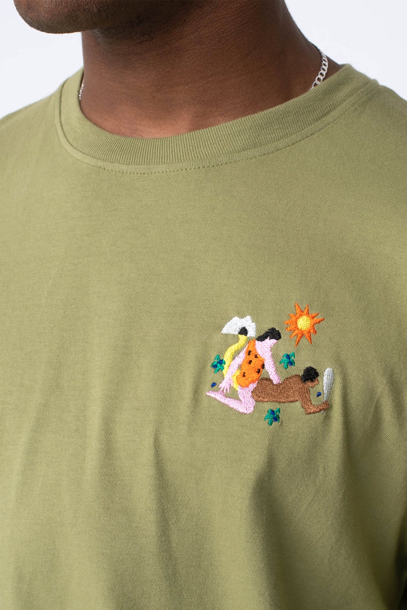 Carne Bollente Yabba-Dabba-Do Me Tee - Khaki