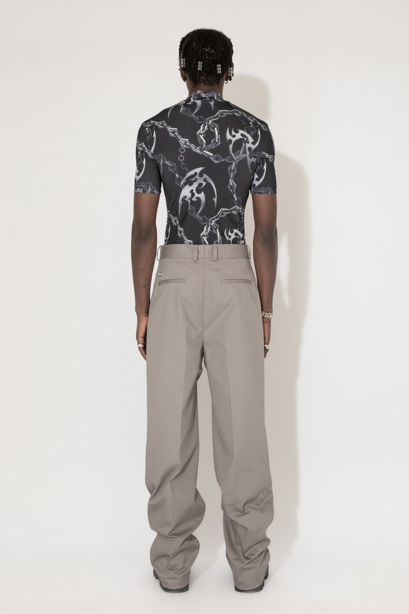 Han Kjobenhavn Chain Tribal Stretch Turtleneck - Silver