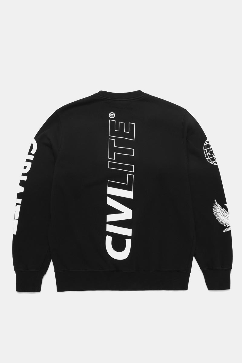 Civilist Fata Morgana Crewneck - Black