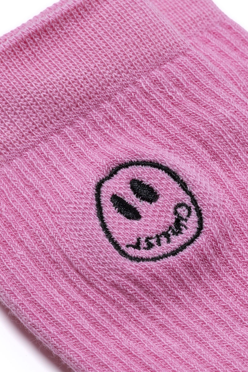 Civilist Mono Smiler Socks - Pink