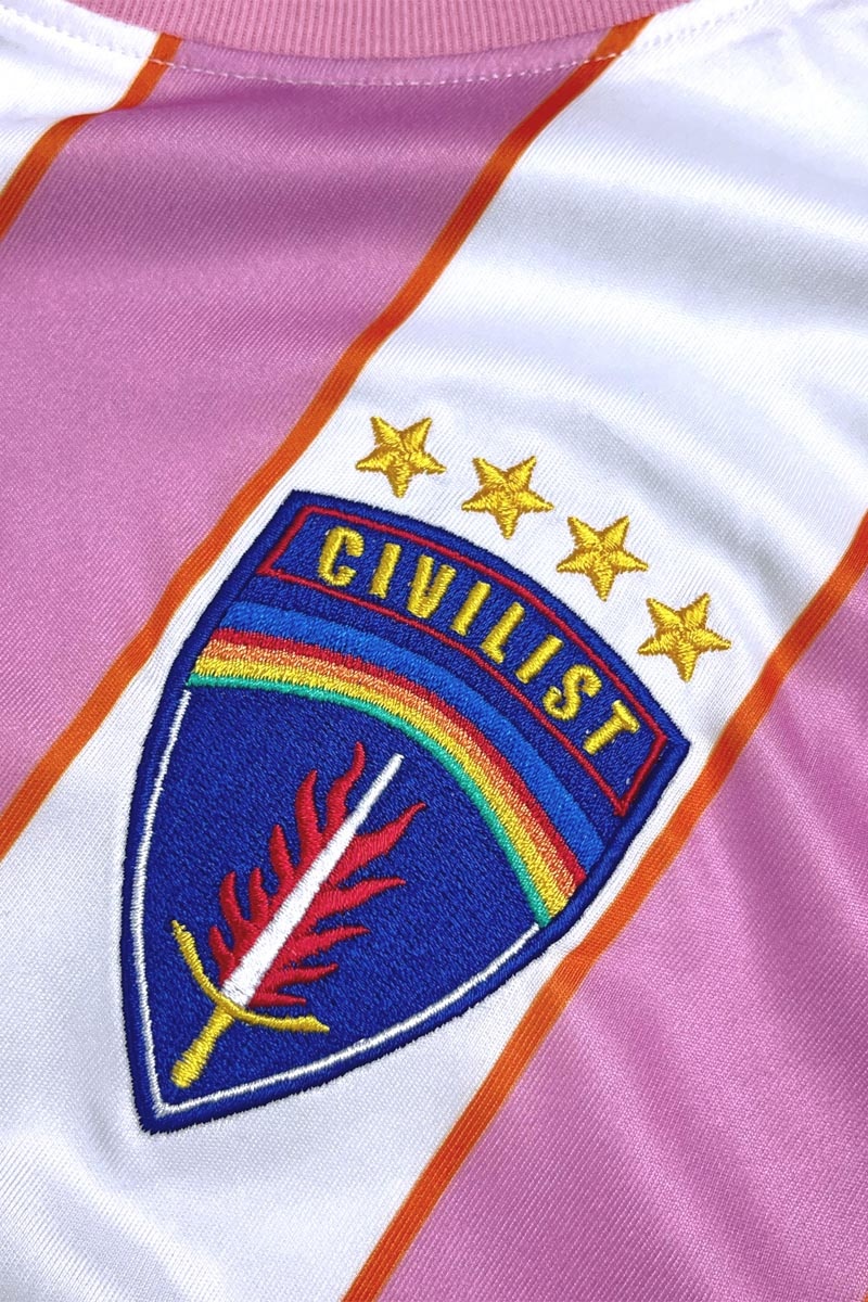 Civilist Striped Jersey - Pink/Blue