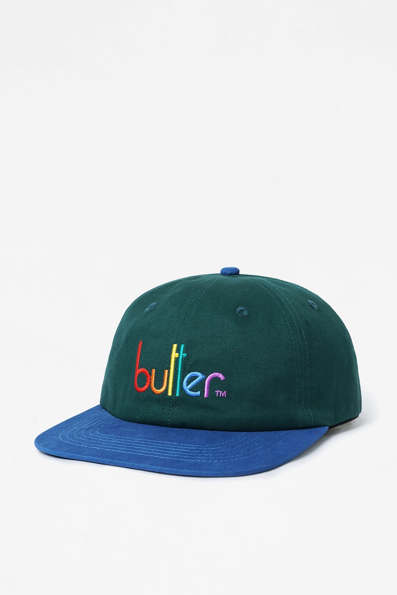 Butter Goods Colours 6 Panel Cap - Forest/Blue