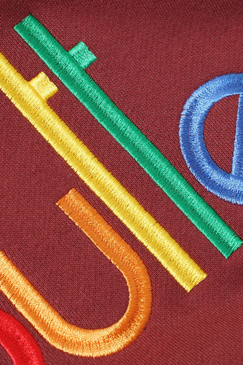 Butter Goods Colours Embroidered Hoodie - Plum
