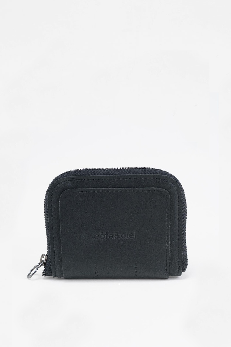 Cote&Ciel Zipper Wallet M - Black