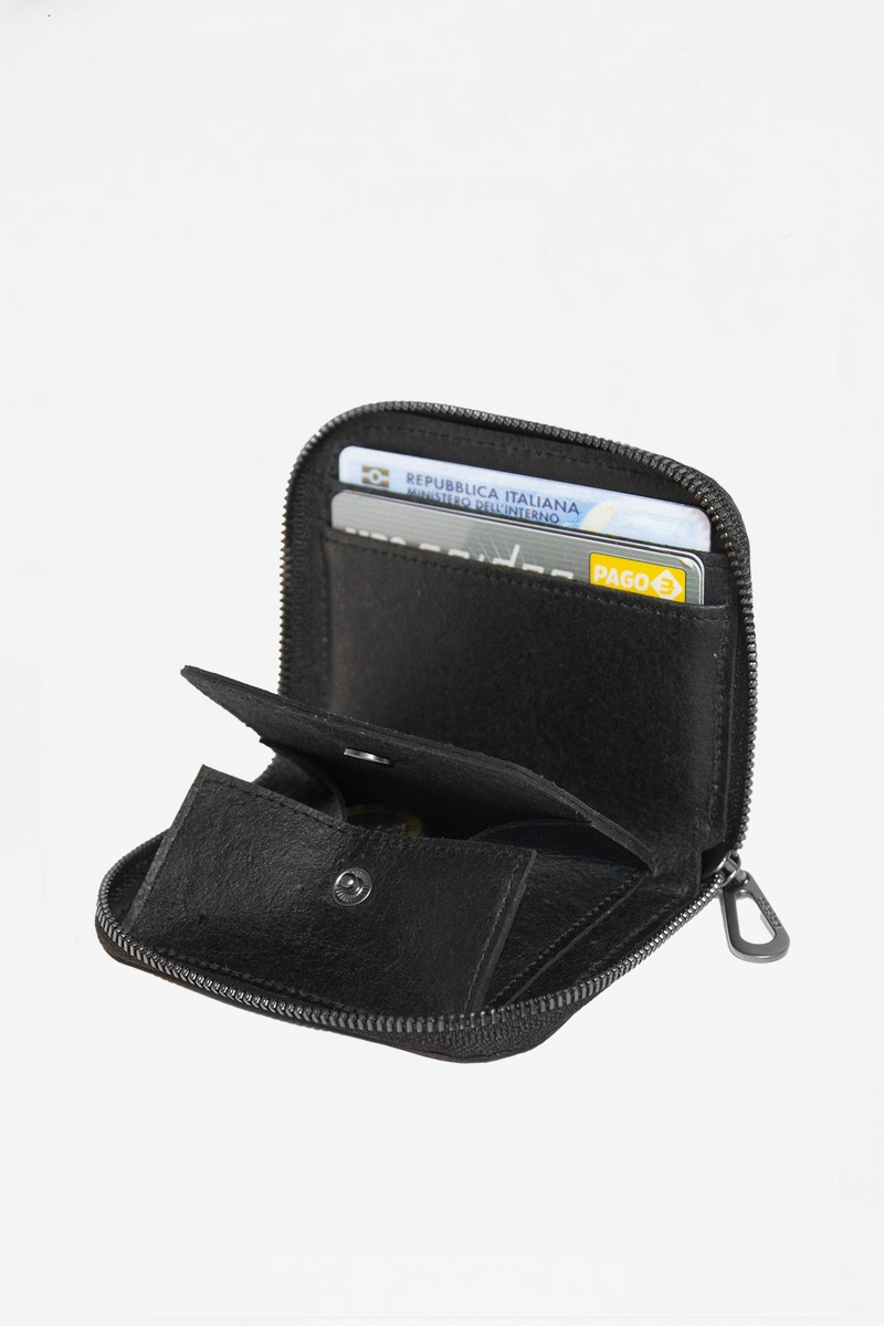 Cote&Ciel Zipper Wallet M - Black
