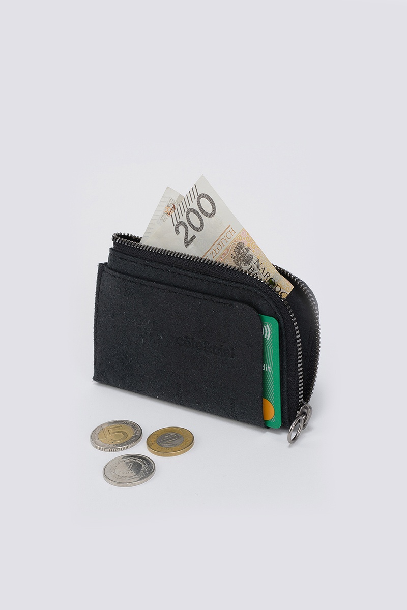 Cote&Ciel Zippered Wallet - Black