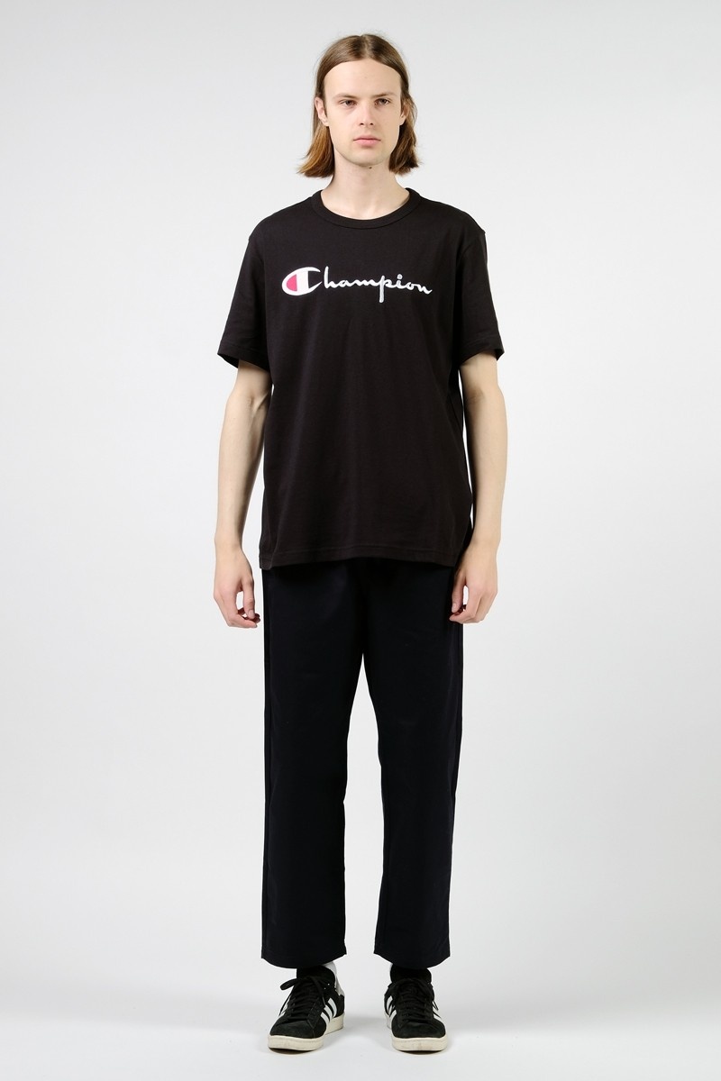 Champion Script Logo Classic Tee - Black