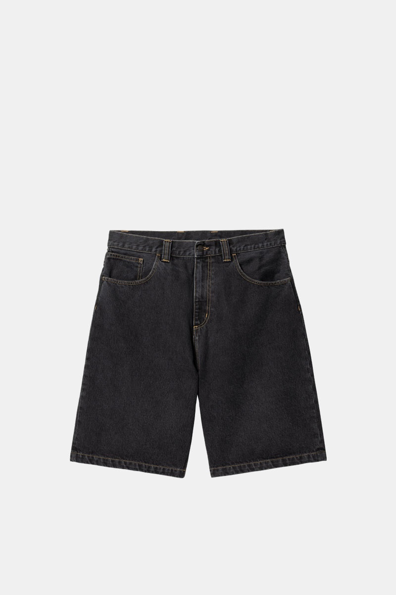 Carhartt WIP Brandon Short - Black Stone Washed