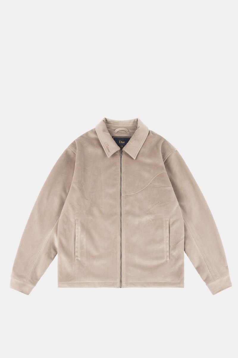 Dime Cord Zip Jacket - Taupe