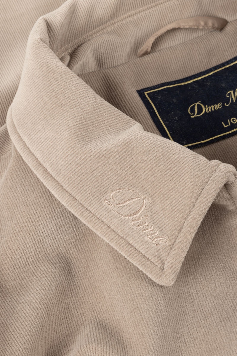 Dime Cord Zip Jacket - Taupe