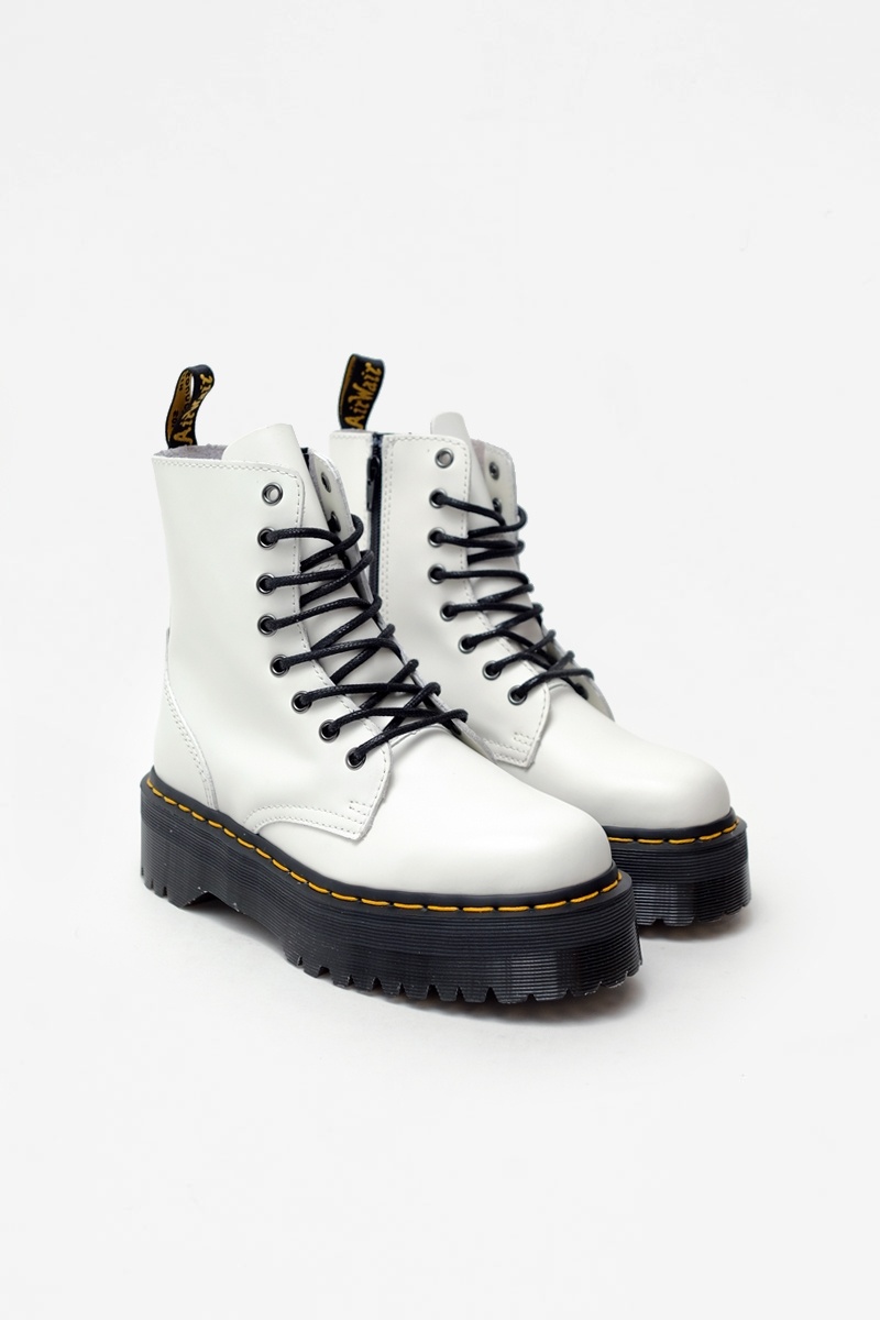 Dr. Martens Jadon - White Polished Smooth