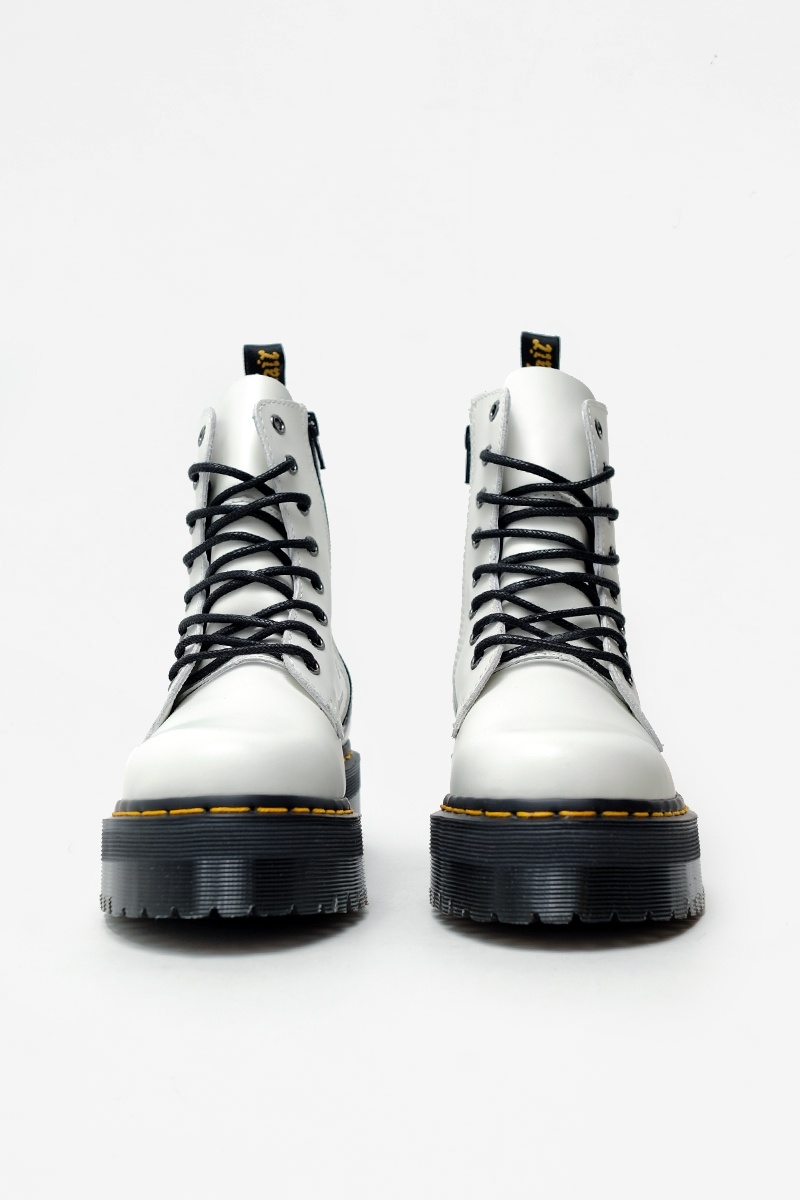 Dr. Martens Jadon - White Polished Smooth