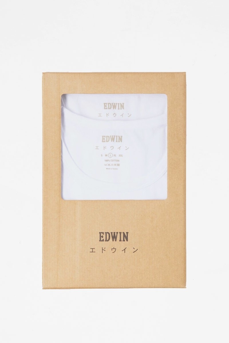 Edwin Double Pack Tee - White