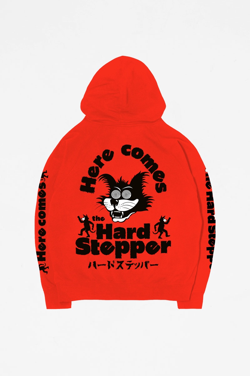 Edwin Hard Stepper Hoodie Sweat - Tangerine Tango