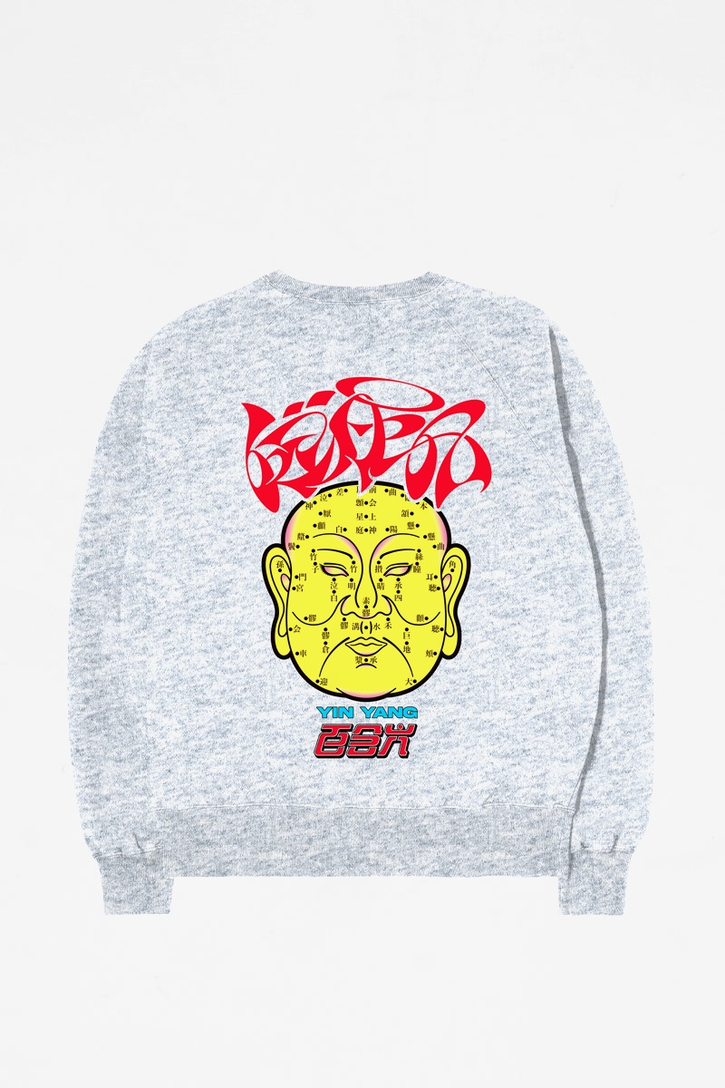 Edwin Health Sweat - Grey Marl