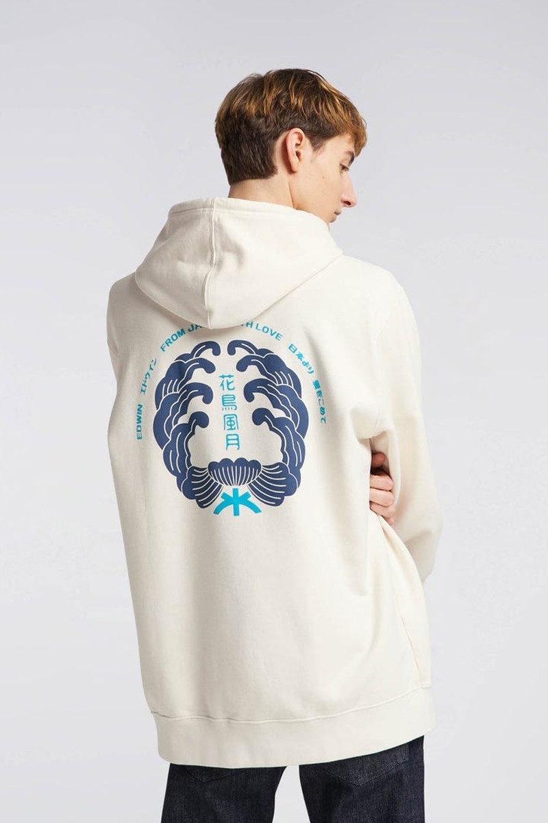 Edwin Mondokoro Hoodie Sweat - Whisper White