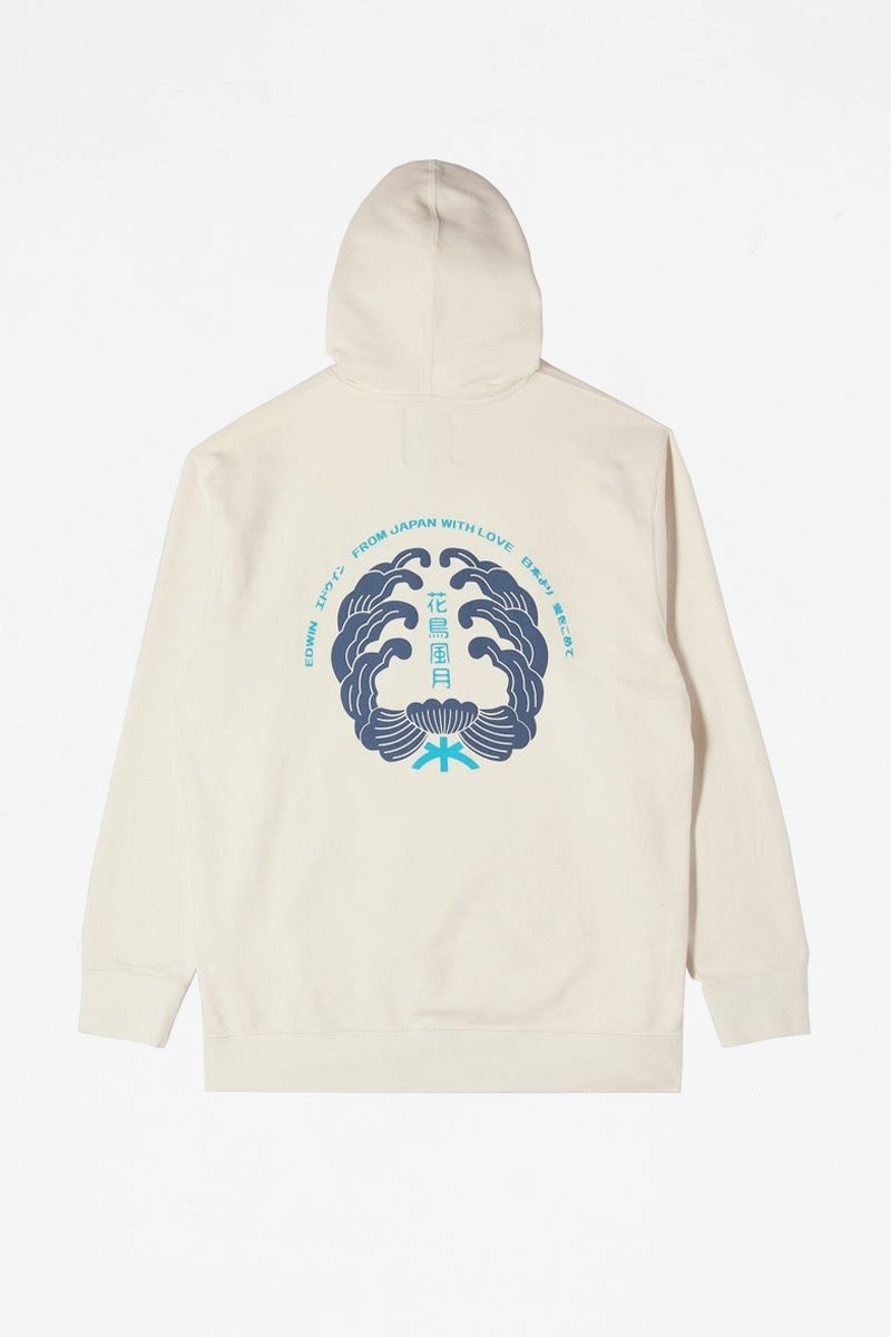 Edwin Mondokoro Hoodie Sweat - Whisper White