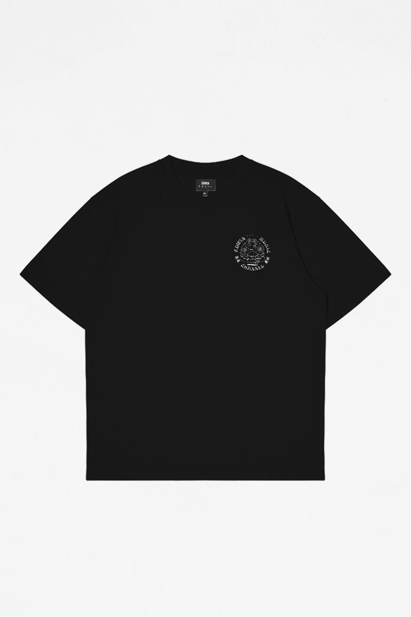 Edwin Music Channel Tee - Black