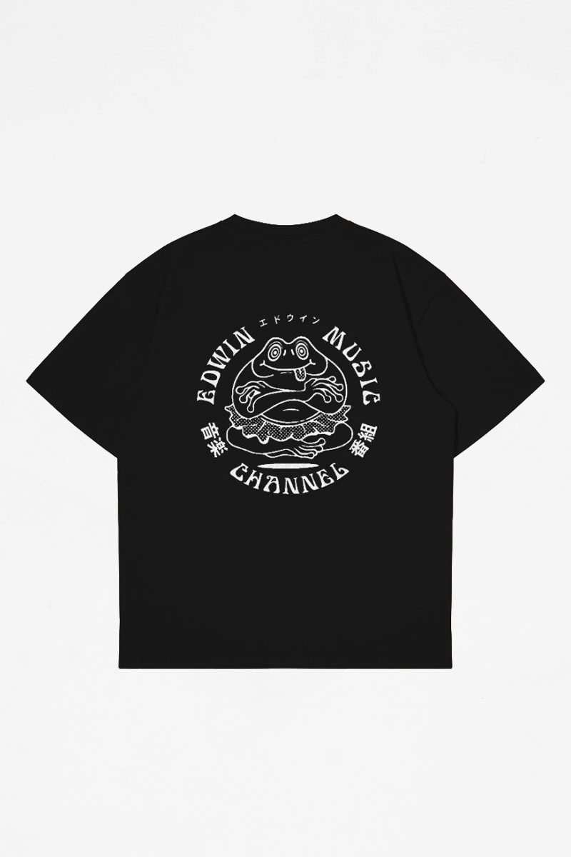 Edwin Music Channel Tee - Black