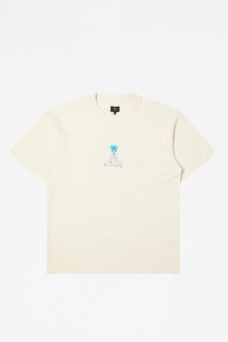 Edwin Wire Blossom Tee - Whisper White