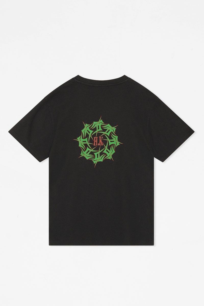 Han Kjobenhavn Artwork Tee - Faded Black Tribal