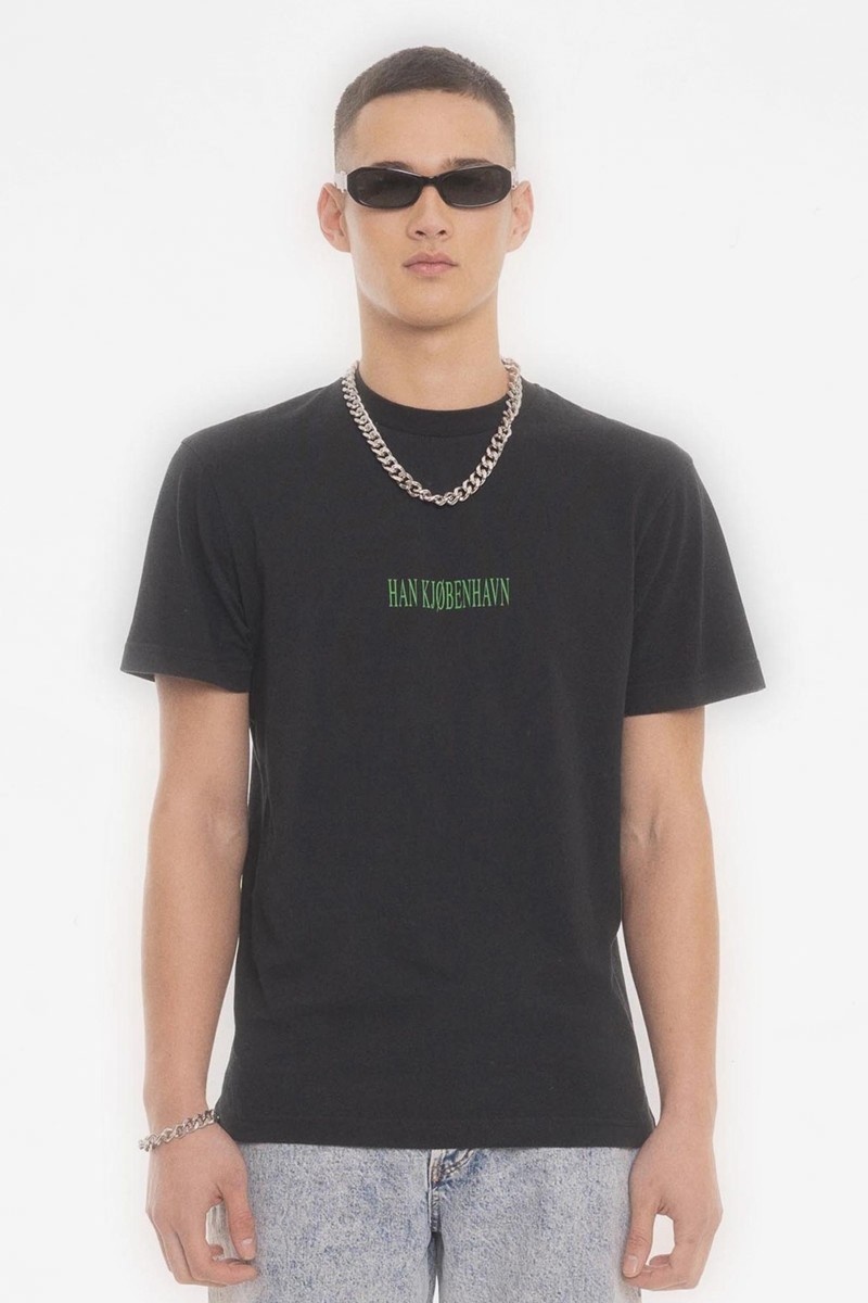 Han Kjobenhavn Artwork Tee - Faded Black Tribal
