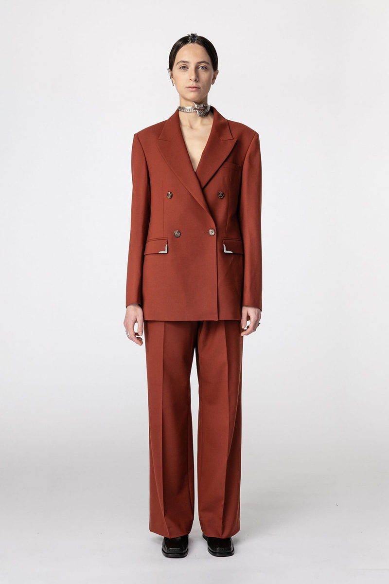 Han Kjobenhavn W Boxed Suit Blazer - Red