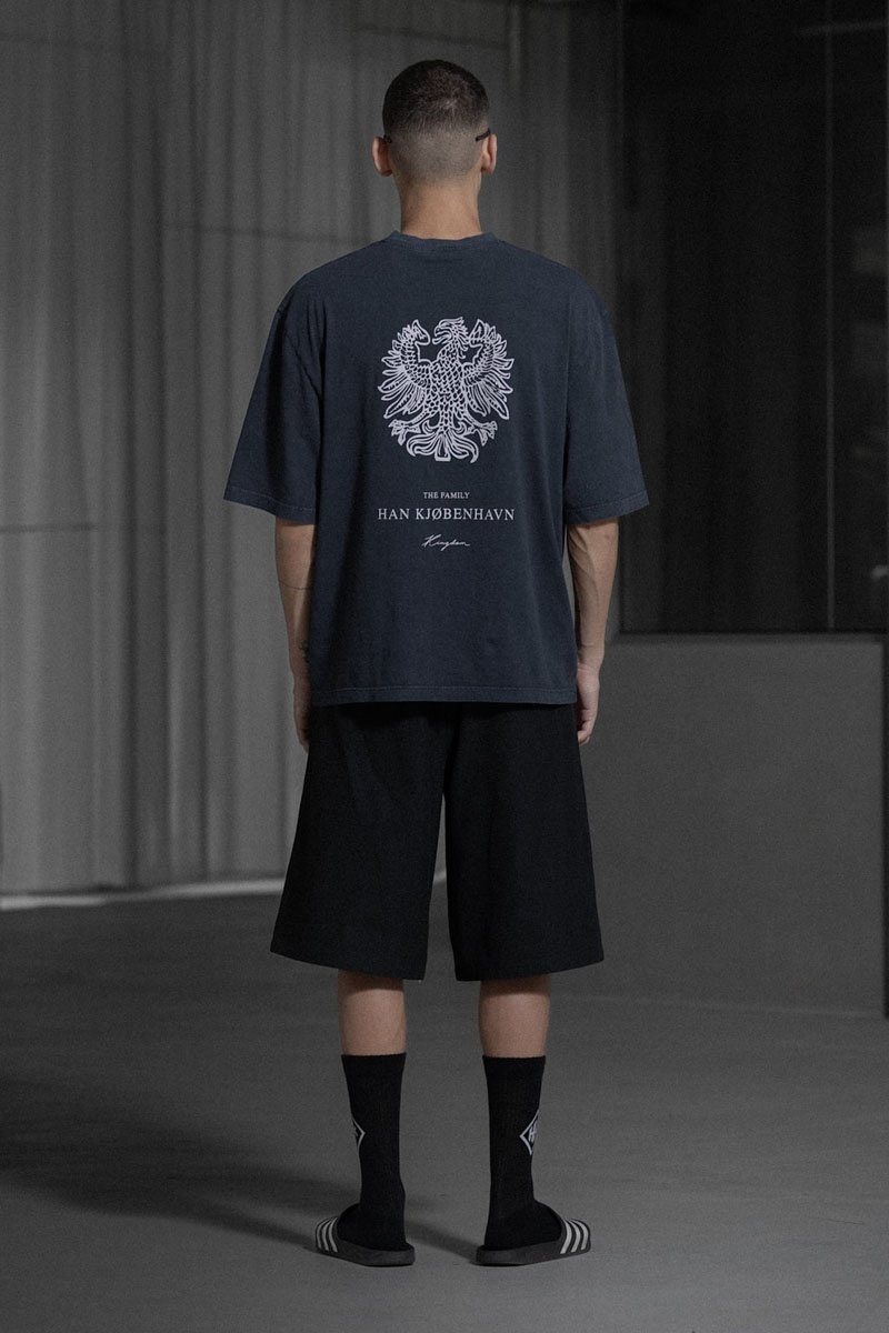Han Kjobenhavn Monogram Oversized Tee - Anthracite Black