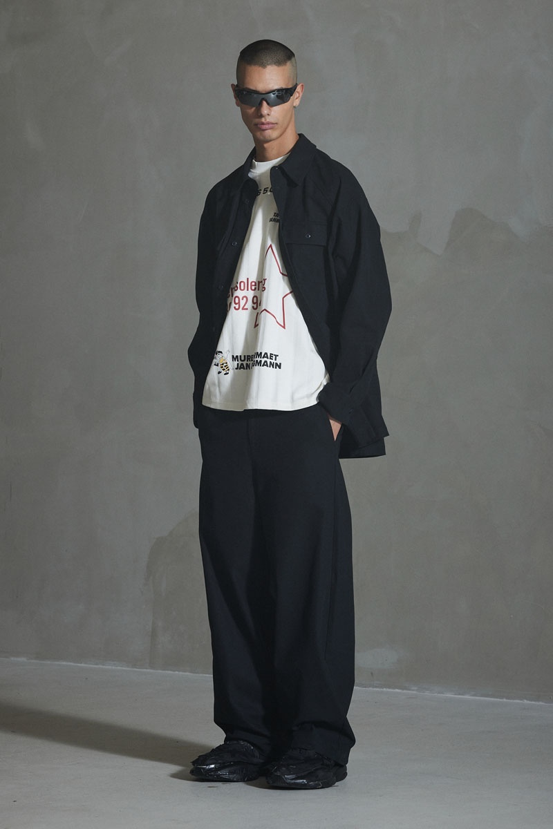 Han Kjobenhavn Oversized Cotton Twill LS Shirt - Anthracite Black