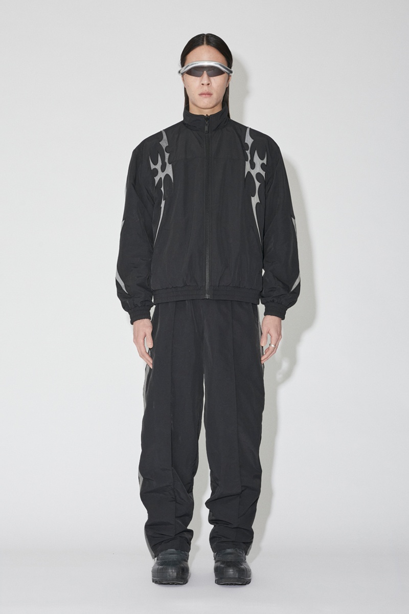 Han Kjobenhavn Reversible Oversized Tracksuit Jacket  - Black