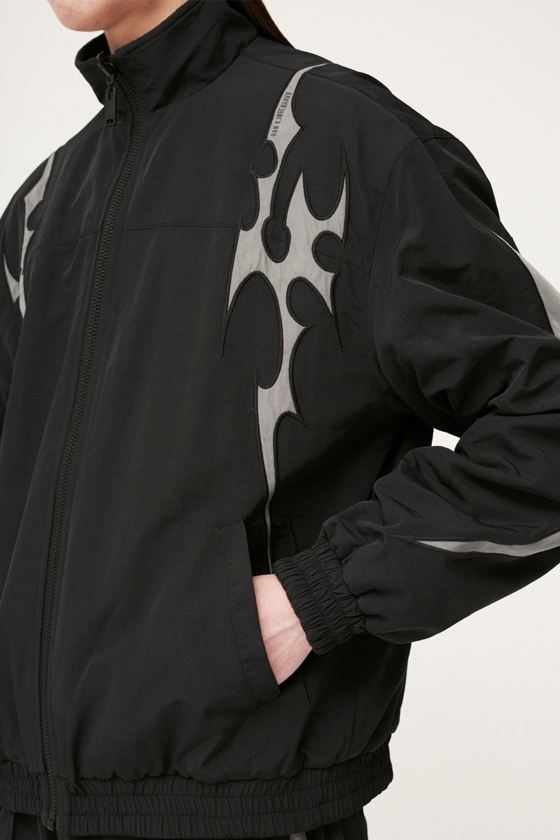 Han Kjobenhavn Reversible Oversized Tracksuit Jacket  - Black