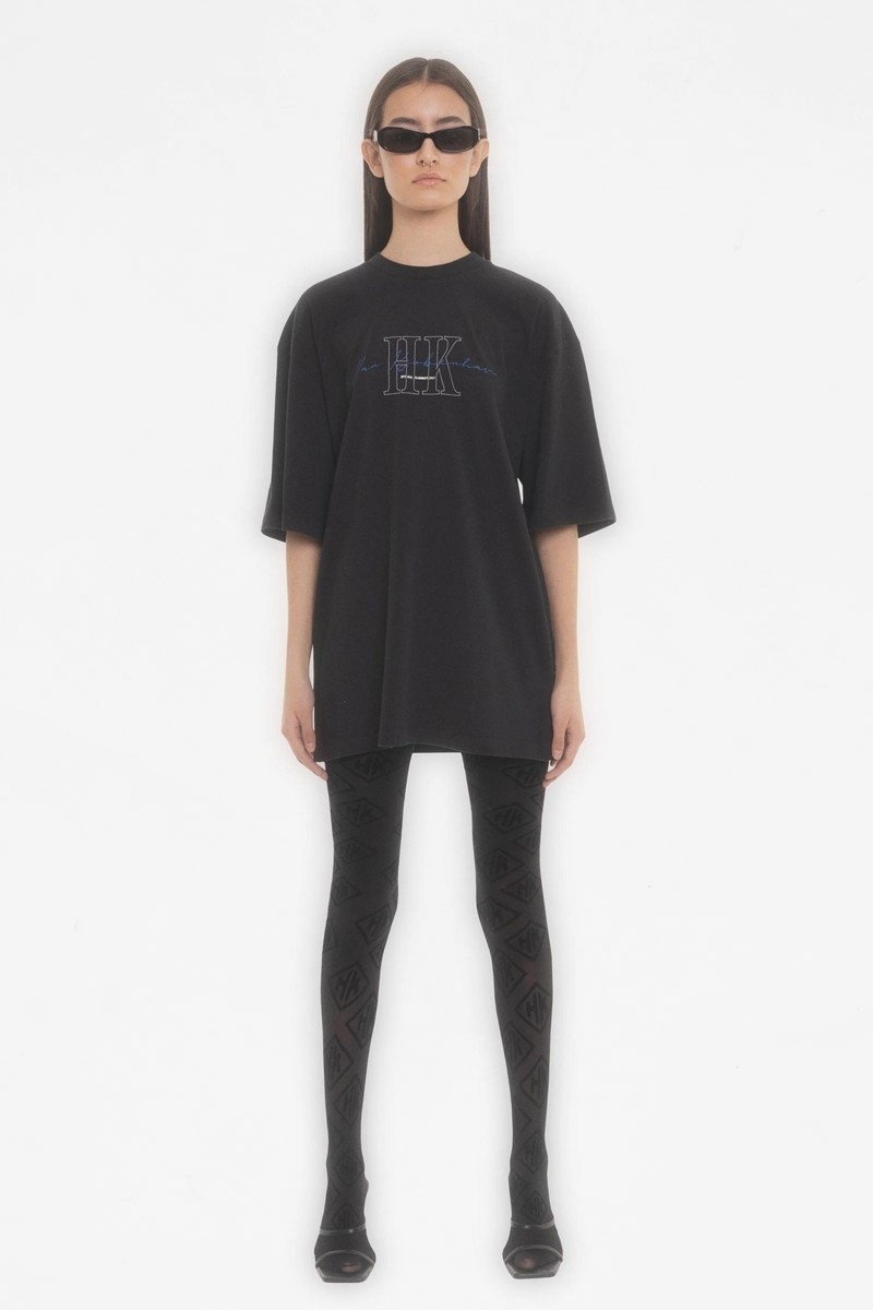 Han Kjobenhavn W Boyfriend Tee - Faded Black HK