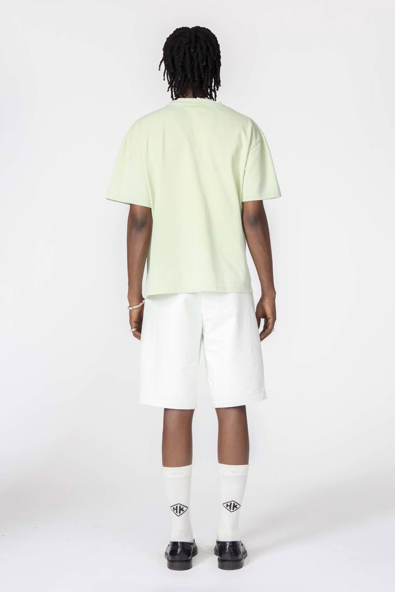 Han Kjobenhavn Boxy Tee - Pale Green Acid