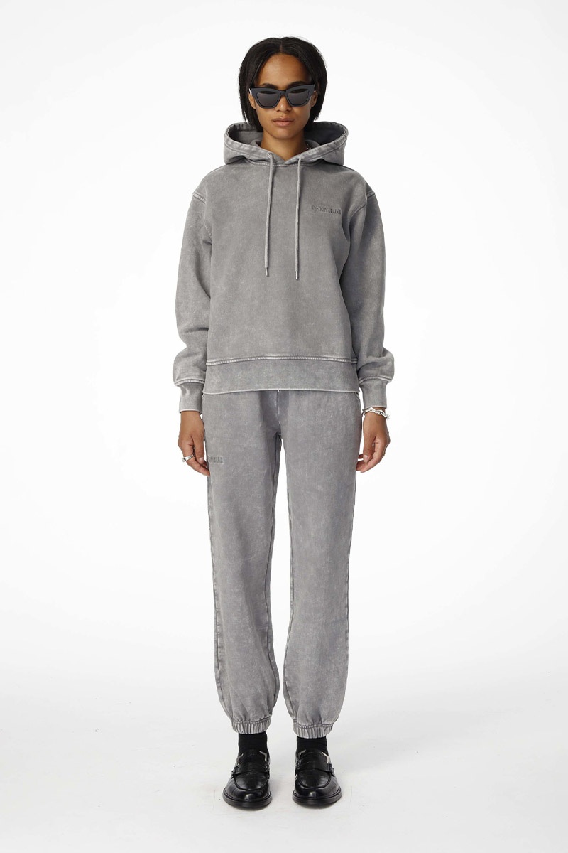 Han Kjobenhavn W Bulky Hoodie - Grey Acid Logo