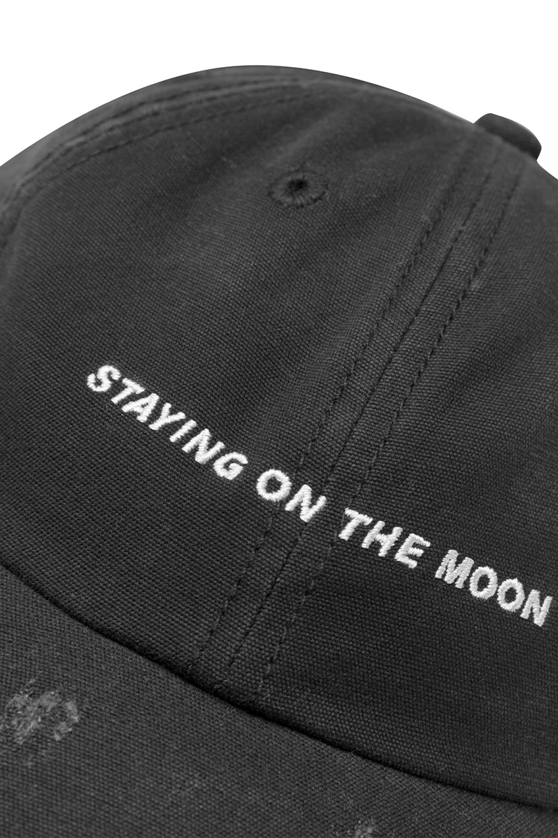 Han Kjobenhavn Distressed Artwork Cap - Distressed Black HK